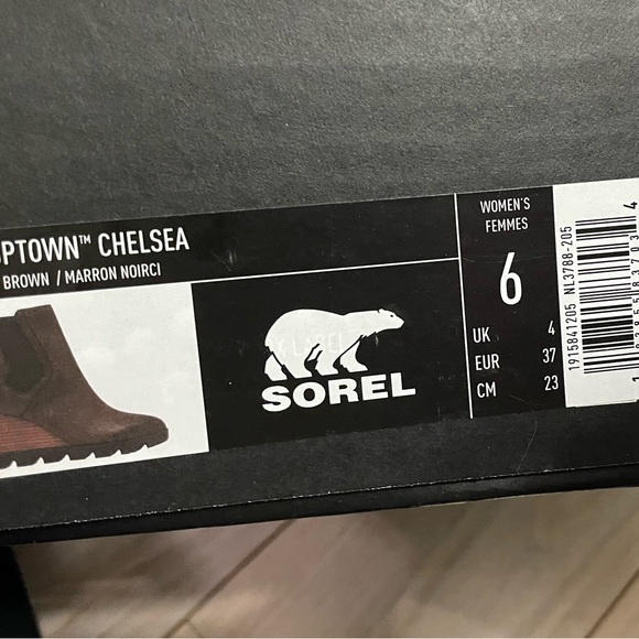 Sorel Joan Uptown Chelsea Bootie Boots in ‘Blackened Brown’ Size 6 - Picture 7 of 7